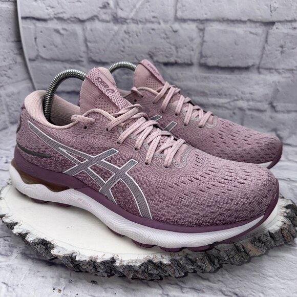 Asics Womens Gel-Nimbus 24 1012B201 Pink Running Shoes Sneakers Size 9.5 - Picture 4 of 10